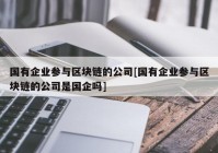 国有企业参与区块链的公司[国有企业参与区块链的公司是国企吗]